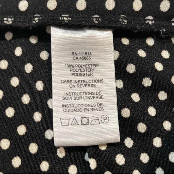 Michael Kors 12 black skirt w/off white dots. - Picture 5 of 6